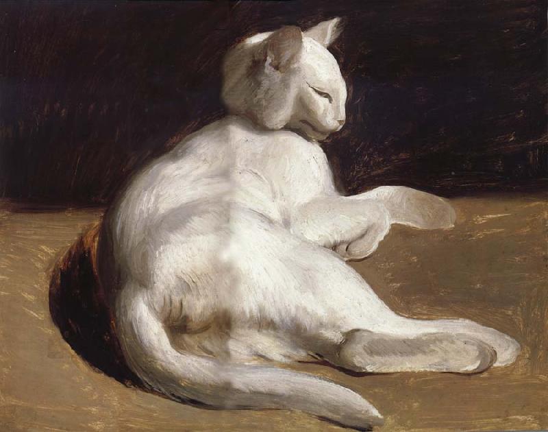 Theodore Gericault The White Cat Sweden oil painting art